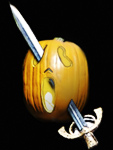 Skewered Jack-o'-Lantern